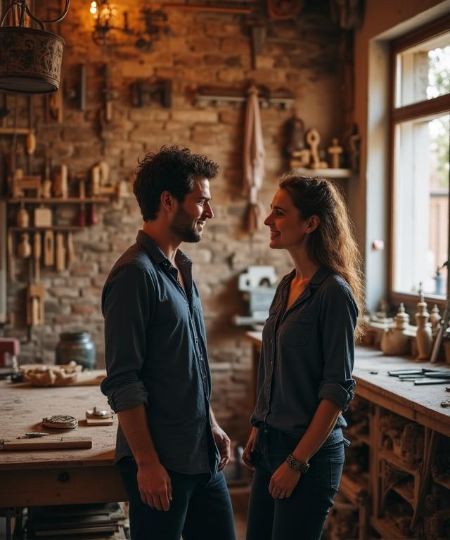 Fundadores en un taller tradicional madrileño